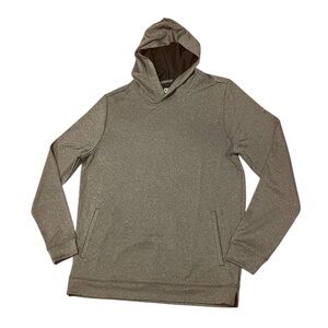 Mens Medium Graham Luxe Hoodie Gray Lightweight Hooded Shirt Performance Casual